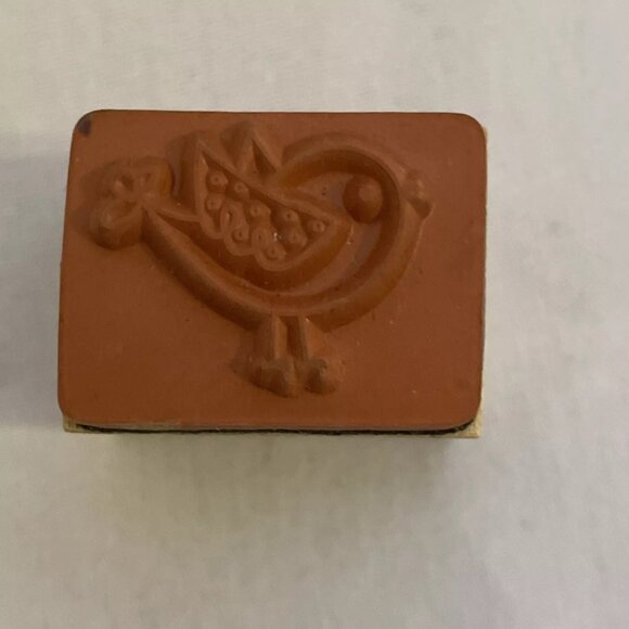 RUBBER STAMP Wood Block Lot Birds Birdhouse Twig 4 stamps Crafts Cards Scrapbo - Picture 9 of 10